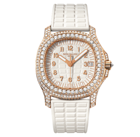 AAA Replica Patek Philippe Aquanaut Rose Gold White Watch 5069R-001