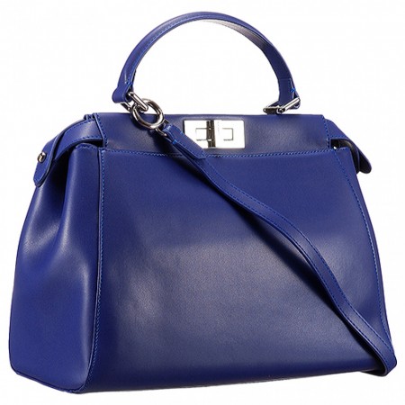 Fendi Peekaboo Medium Blue Bag