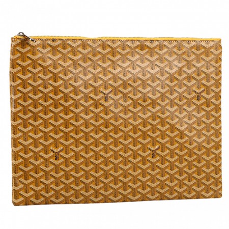 Goyard Zipped Pouch Yellow