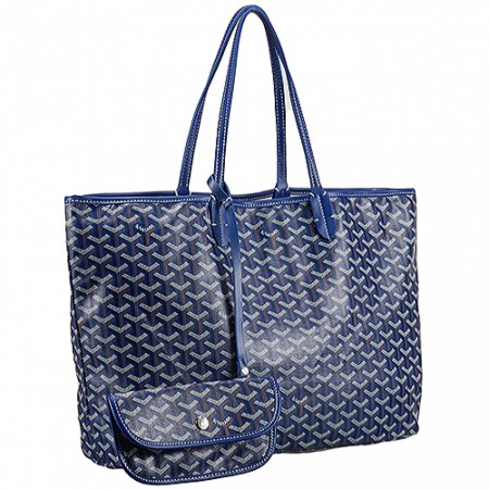 Goyard St Louis Tote Dark Blue 607690
