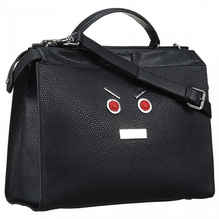 Fendi Peekaboo Selleria Embellished Black Leather Tote  18927307
