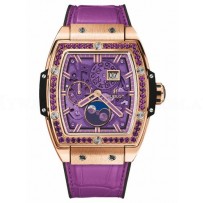 AAA Replica Hublot Spirit Of Big Bang Moonphase King Gold Purple Watch 647.OX.4781.LR.1205