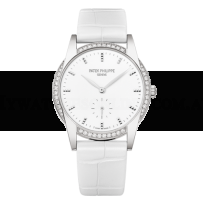AAA Replica Patek Philippe Calatrava White Gold White Watch 7122/200G-001