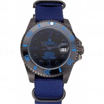 Rolex Stealth Submariner Blue Nylon Strap 622008