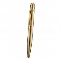 Cartier Fully Grooved Pattern Gold Ballpoint Pen  622777