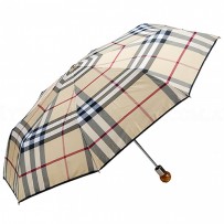 Burberry Camel Check Folding Umbrella