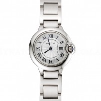 Cartier Ballon Bleu 30mm White Dial Stainless Steel Case And Bracelet