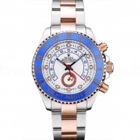 Rolex Yachtmaster Blue Ceramic Bezel White Dial Watch
