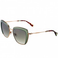 Miu Miu Square Double Frames Light Green Sunglasses 307892