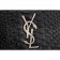 Saint Laurent Monogram Clutch Python Leather Silver Hardware Black Bag 18926870