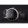 Patek Philippe Calatrava Black Dial Diamond Hour Marks Ribbed Bezel Stainless Steel Case Black Leather Strap