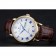 Patek Philippe Calatrava White Dial Blue Roman Numerals Gold Case Brown Leather Bracelet 1454057