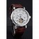 Vacheron Constantin Traditionnelle Tourbillon White Dial Diamond Numerals Brown Leather Bracelet 1454064