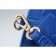 Salvatore Ferragamo Embossed Blue Leather Wristlet 18927371