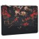 Givenchy Red And Black Carpet Print Leather Pouch  18927352