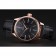 Rolex Cellini Black Dial Pink Gold Case Black Leather Strap  622842