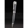 MontBlanc Silver Tipped And Rimmed Black Enamel Ballpoint Pen With MB Engraving