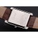 Cartier Tank Black And White Dial Stainless Steel Case Brown Leather Strap  622763