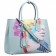 Prada Saffiano Double Tote Collage Print Light Blue Bag 18927288