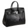 Hermes Birkin Bag Croc Black