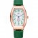 Omega Sochi Petrograd White Dial Gold Case Green Leather Strap  622821