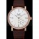 Piaget Altiplano Diamond Gold Case White Dial Brown Leather Bracelet  622627
