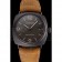Swiss Panerai Radiomir Black Seal Brown Dial Black Case Brown Leather Strap