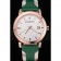 Burberry The City Classic Silver Dial Green Bracelet  622564