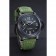 Panerai Luminor Marina Ion Plated Stainless Steel Bezel Green Leather Bracelet  622312