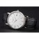 Patek Philippe Calatrava White Dial Ribbed Bezel Stainless Steel Case Black Leather Strap