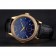 Swiss Patek Philippe Grand Complications Perpetual Calendar Blue Dial Gold Case Diamond Bezel Black Leather Strap