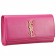 Saint Laurent Classic Monogram Clutch Fuchsia 608325