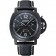 Panerai Luminor Black Ionized Stainless Steel Case Black Dial Black Leather Strap 98162
