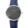 Swiss Vacheron Constantin Patrimony Grey Dial Silver Case Blue Leather Bracelet 1454159