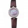 Bvlgari B.ZERO1 Pearl Dial Diamond Numerals Purple Leather Bracelet