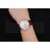 Cartier Ronde Second Time Zone White Dial Gold Case Brown Leather Strap  622801