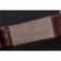 Patek Philippe Calatrava Black Dial Roman Numerals Ribbed Bezel Rose Gold Case Brown Leather Strap