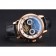 Patek Philippe Perpetual Calendar Tourbillon Black And White Dial Rose Gold Case Black Leather Strap