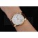 Montblanc Chronograph White Dial Brown Leather Bracelet Gold Case 1454113