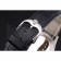 Swiss Rolex Cellini White Guilloche Dial Stainless Steel Case Black Leather Strap