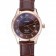 Omega DeVille Brown Dial Gold Case Brown Leather Strap  622831