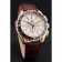 Omega Seamaster Aqua Terra Chrono GMT Ivory Dial Brown Leather Bracelet  622534