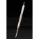 Bvlgari Slim Silver Tipped Black Ballpoint Pen With Bvlgari Engaved Silver Back