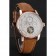 Patek Philippe Grand Complications Day Date Tourbillon White Dial Rose Gold Case Brown Suede Leather Strap 1453813
