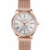 Patek Philippe Calatrava Small Seconds Silver Engraved Dial Rose Gold Case And Bracelet