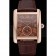 Cartier Tank MC Brown Dial Gold Case Brown Leather Strap  622583