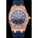 Swiss Audemars Piguet Royal Oak Blue Dial Gold Case With Diamonds Blue Leather Strap