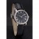 Cartier Ronde Black Dial Diamond Bezel Stainless Steel Case Black Leather Strap