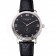 Patek Philippe Calatrava Dark Gray Dial Stainless Steel Case Black Leather Strap