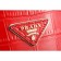 Prada Saffiano Crocodile Leather Black And Red Small Bag